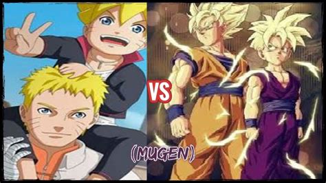 3 Naruto And Boruto Vs Goku And Gohanmugen 10 Youtube