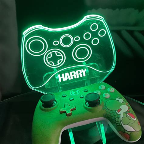 Personalised Xbox Controller Stand Neon Light Base 7 Light Etsy