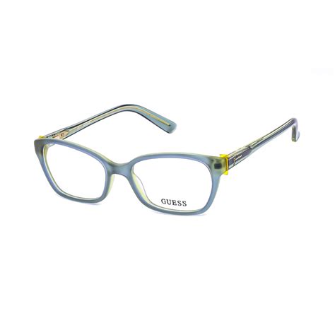 Guess Unisex Blue Round Eyeglass Frames Gu2466 B74 52