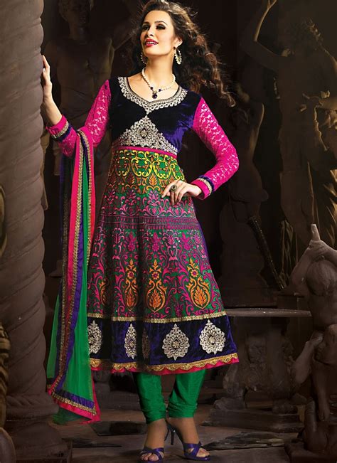 30 different types of salwar neck designs with pictures styles. Punjabi Suits Neck Design 2014 Party Wear New Fasion ...