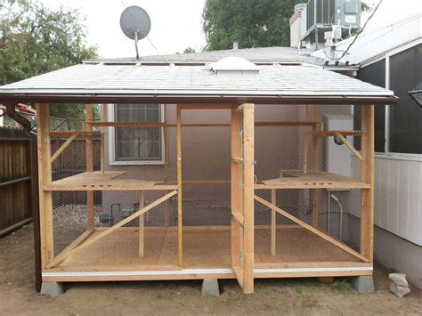 Free Standing Custom Catio Ready For Cats With Skylight Catios