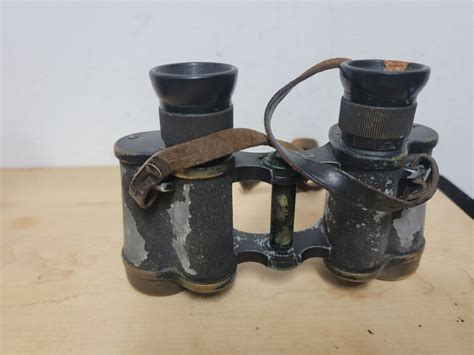 Hensoldt Wetzlar Wwii German Army Dienstglas Binoculars 6x30 Leather