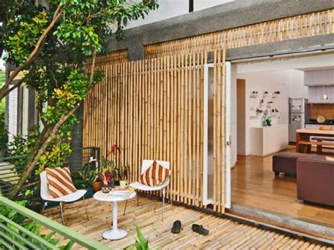 desain rumah bambu modern  minimalis khas pulau jawa