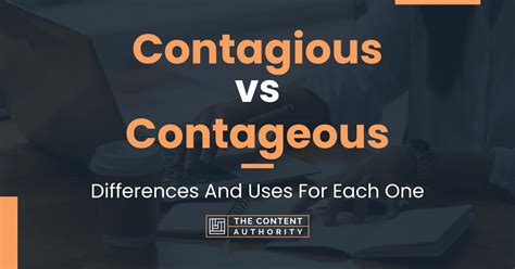 Contagious Vs Contageous Differences And Uses For Each One