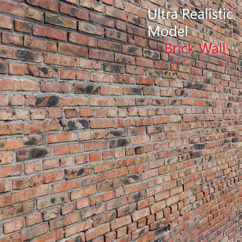 Ultra Realistic Brick Old Wall Scan 3d Model Cgtrader