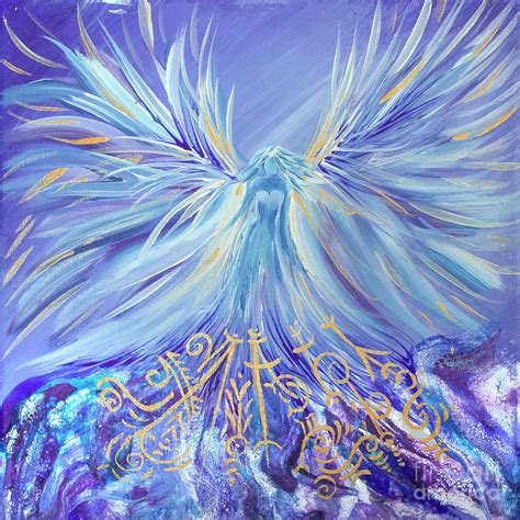 Archangel Ariel Painting By Simona Manenti Pixels