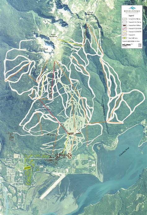 Revelstoke Mountain Resort Trail Map Revelstoke Mountain Resort Ski