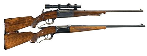 Two Savage Model 99 Lever Action Rifles A Savage Model 99