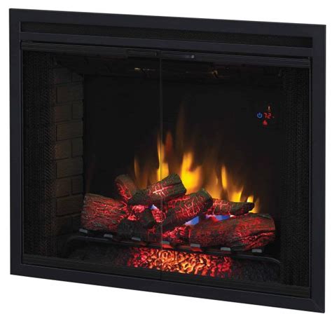 39 Traditional Built In Electric Fireplace Insert With Glass Door And
