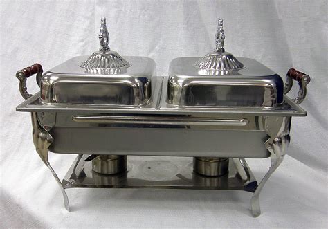 Half or Full Chafer/Chafing Dish Rental | Sterno Catering ...