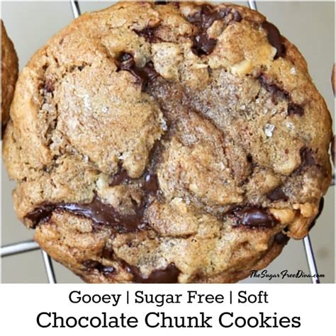 Not too sweet, not too crispy or not too chewy…just the perfect texture. Soft and Chewy Sugar Free Chocolate Chip Cookies - THE ...