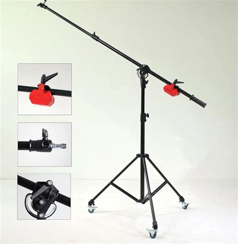 Photo Studio Boom Arm Top Light Stand With With 4kg Steel Hammer With 3