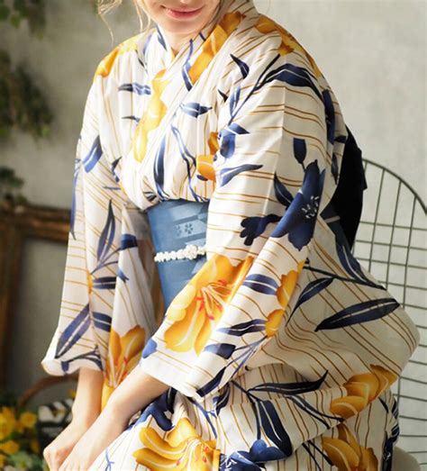 Japanese Yukata Female Yukata Kimono Top And Bottom Seperate Etsy