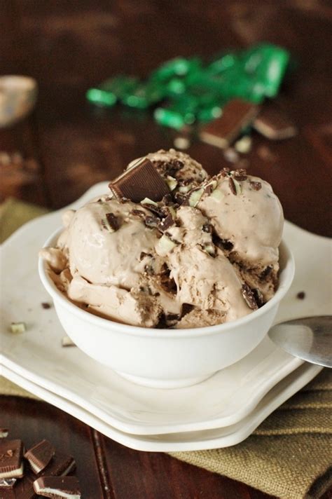 Frozen ice cream oreo dessert freshly homecooked. Chocolate Mint Chip Ice Cream ~ Without a Machine! | The ...
