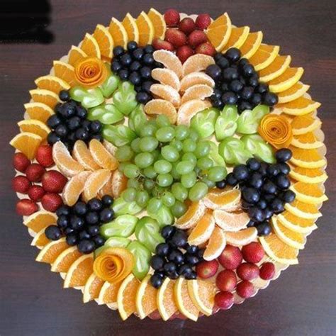 Pin By Ceren Rose On Fruits Food Garnishes Festive Fruit Platter Food