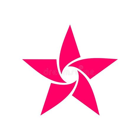 Pink Star Vector Logo Template Illustration Design Vector Eps 10 Stock