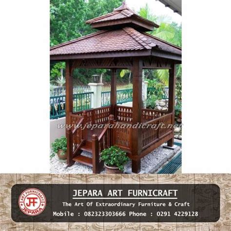 Kayu glugu / kayu kelapa merupakan salah satu komponen dalam membangun rumah dengan dana terbatas tapi mempunyai kayu kelapa jika digunakan sebagai pagar bisa tampil sangat kekar. Paling Dicari Gazebo Oriental Atap Punden Kualitas Terjamin