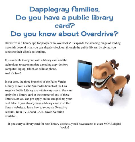 Overdrive: Access to eBooks – Library Media Center – Dapplegray Elementary
