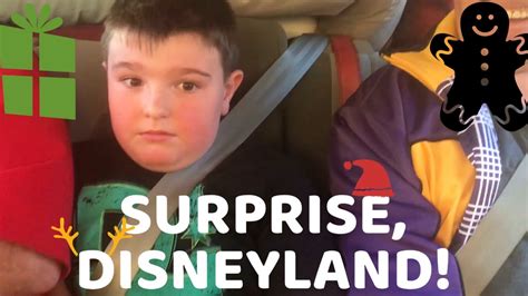 Surprise Trip To Disneyland Youtube