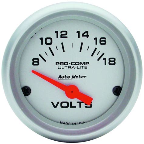 Auto Meter 4391 Ultra Lite Voltmeter Gauge Xdp