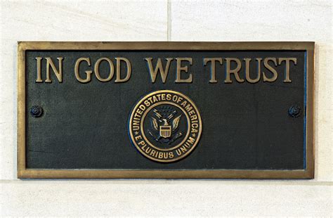 In God We Trust Plaque Architect Of The Capitol