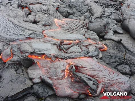 Kilauea Volcano Hawaii Lava Flows 22 March 2018 Multiple Lobes Of