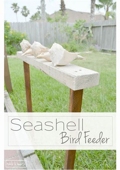 Bird Feeder Beachy Rain Tableandhearth Keep Seashells