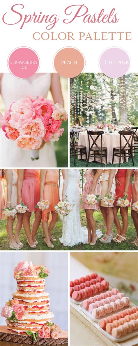 Strawberry Ice Peach And Light Pink Wedding Color Palette