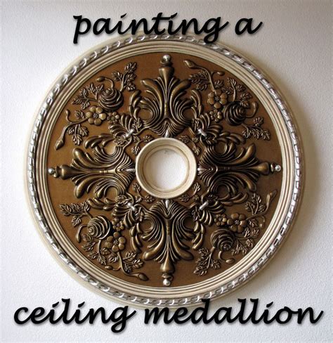 I just loved the uniqueness of this idea to add some pizazz to your walls. painting tutorial | Ceiling medallions diy, Ceiling medallions, Ceiling decor