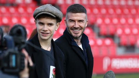 David Beckhams Son Romeo Makes Professional Football Debut For Inter