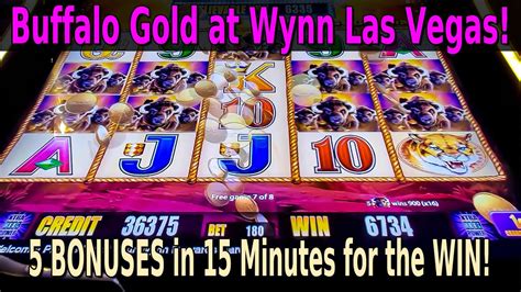 💰buffalo Gold Slots At Wynn Las Vegas 5 Bonuses For A Nice Win Youtube