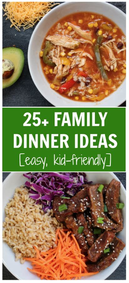 These healthy dinner ideas are a great way to eat your veggies and clean out your fridge! 25+ Easy Family Dinner Ideas - Mom to Mom Nutrition