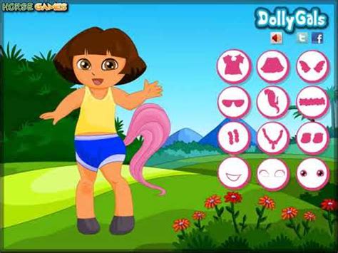 Dora Pony Dress Up Game Walkthrough Video Tutorial Youtube