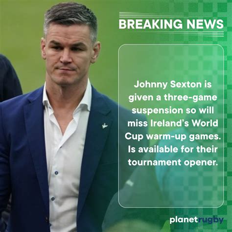 Planet Rugby On Twitter Ireland Captain Johnny Sexton Handed Three Game Ban RWC