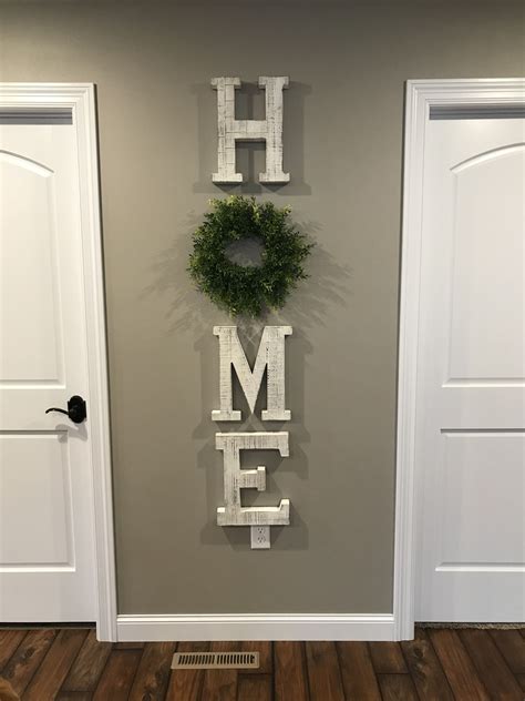 Valentine's day english alphabet letters (27). "Home" letters and wreath from Hobby Lobby | Farmhouse ...