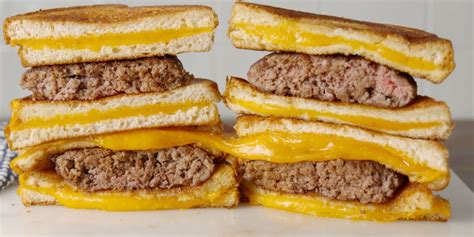 Best Grilled Cheese Burger Recipe How To Make A Grilled Cheese Burger