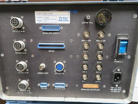 Zetec Model Miz 40a Eddy Current Component Testing Machine W Case