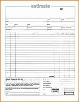 Images of Roofing Estimate Template Form