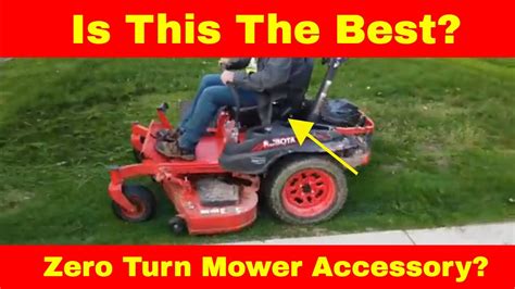 Best Zero Turn Mower Accessory Kubota Z421 Suspension Seat 112 Youtube
