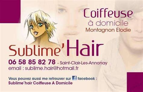 Entreprise de coiffure à domicile. Sublime ' Hair Coiffeuse à Domicile : Coiffeur Annonay ...