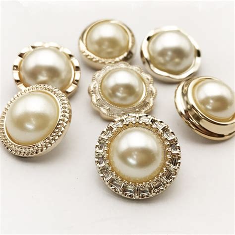 6 Pieces Of Set Pearl Buttonsbridal Buttonsjewelryclothing