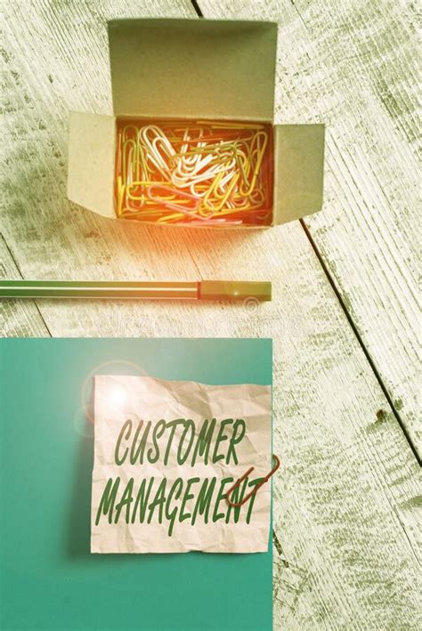 Conceptual Hand Writing Showing Customer Management Business Photo