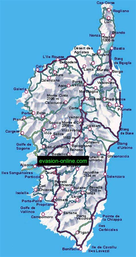 Check spelling or type a new query. Carte de Corse » Vacances - Guide Voyage