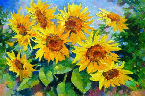 Sunflowers Painting By Vladimir Artmajeur