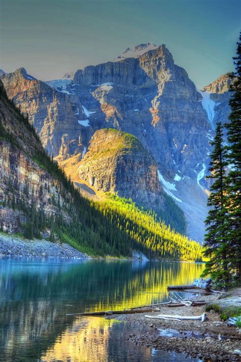 Moraine Lake Alberta Canada Nature Beautiful Places Wonders Of