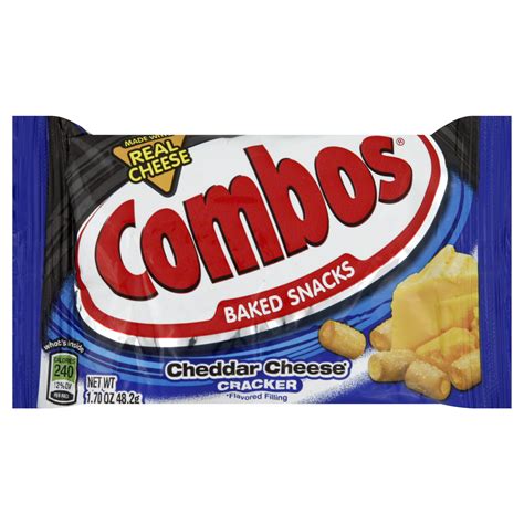 Combos Baked Snacks Cheddar Cheese Cracker 17 Oz 482 G Food