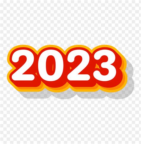 Free Download Hd Png 2023 Sticker 3d Free Png File Image Id 485375