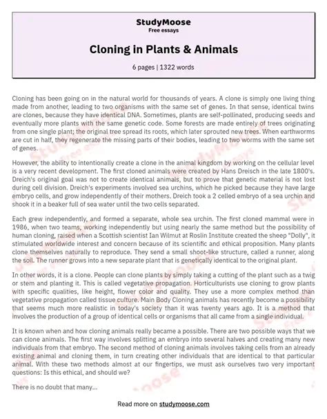 🏷️ benefits of human cloning essay benefits of cloning essay 2022 10 11