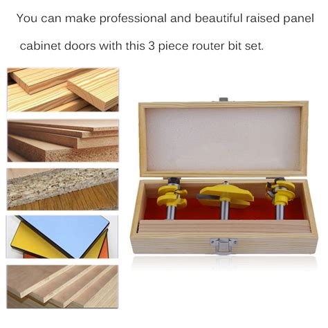 Maybe you would like to learn more about one of these? 3 Bit Raised Panel Cabinet Door Router Bit Set - 1/2 ...