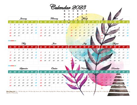 2023 South Africa Calendar With Holidays Free Printable Online